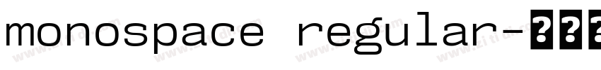 monospace regular字体转换